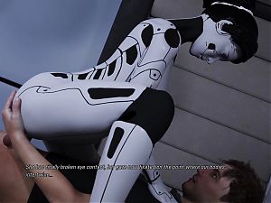Projekt Passion Busty AI Sex Robot Gets Anal Fucking by Big Cock with Big Bouncing Tits
